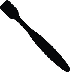 toothbrush isolated silhouette 