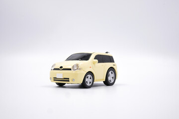 Fototapeta premium MPV car, side view isolated on white background
