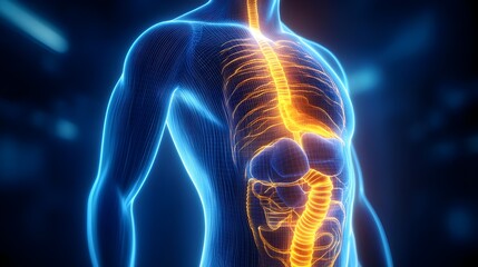 Dynamic 3D Visualization of the Human Digestive System Anatomy