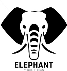 Drawing elephant logo style design inspiration