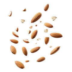 flying falling almonds