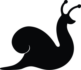 Fototapeta premium snail silhouette 