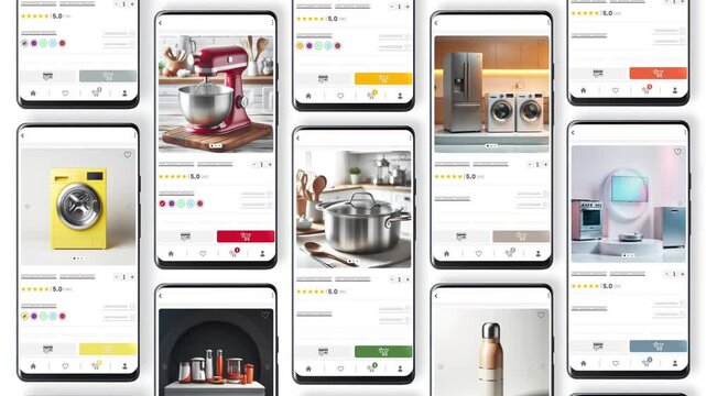E-commerce sales of kitchen products by phone