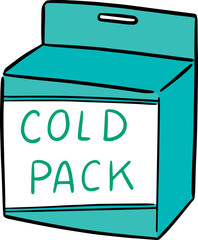 Illustration of cold pack box
