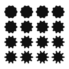 Ten Point Wavy Edge Star Circles