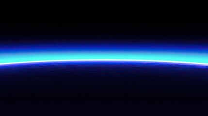 Fototapeta premium Vast, glowing celestial horizon seen from space.