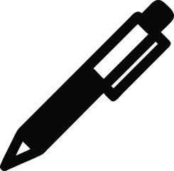 pen isolated silhouette