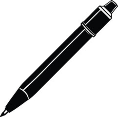 pen isolated silhouette