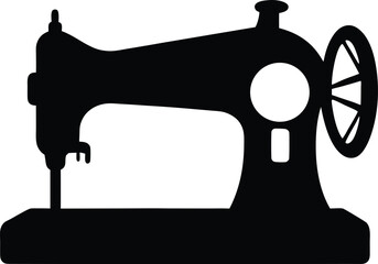 old sewing machine silhouette