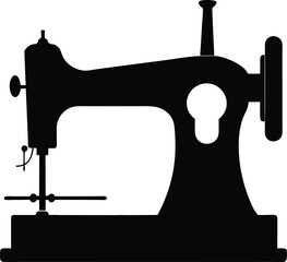 old sewing machine silhouette
