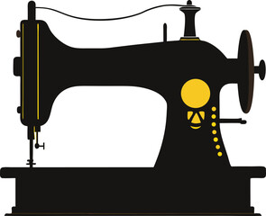 old sewing machine silhouette