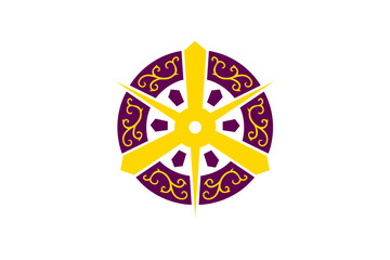 Fototapeta premium Flag of Kyoto City, Flag background, EPS10. Vector illustration