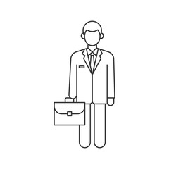 Salesman icon. Businessman symbol modern, simple, vector, icon for website design, mobile app, ui. Vector Illustration