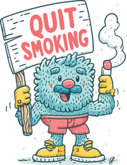 Obraz premium Say No to Tobacco: 2D Vector Illustrations for World No-Tobacco Day Awareness