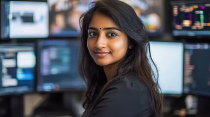 South Indian Tech Woman Creates Transparent Multi-Monitor Setup