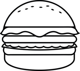 hamburger silhouette