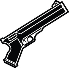 gun isolated silhouette 