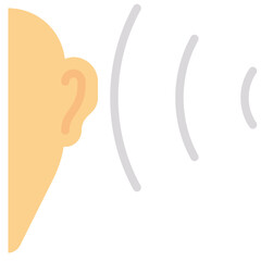 hear vector flat icon