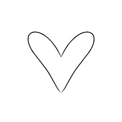 heart shape isolated on white