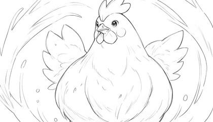 Fototapeta premium cute animal pencil sketch