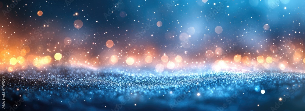 Poster abstract backdrop of sparkling light and color.