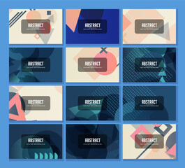 Abstract Background Design Modern And Colorful Multiple Background