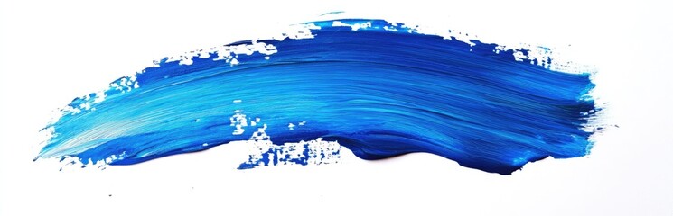 Vibrant Blue Paint Stroke (4)