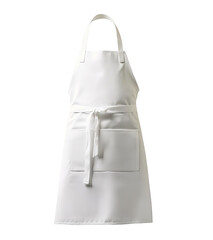 Simple white apron with two pockets