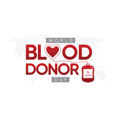 world blood donor day. world blood donor day typography design, give blood and save life. blood donor day creative design june 14.