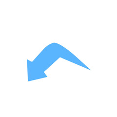 blue arrow vector design
