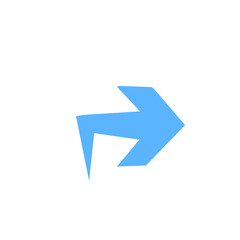 blue arrow vector design