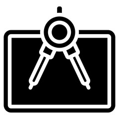 blueprint glyph icon