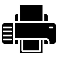 printer glyph icon