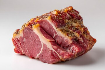 Obraz premium Seasoned Pork Roast: A Close-up Culinary Still Life
