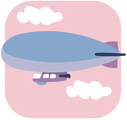 vector illustration of zeppelin © Sophia