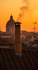 New election popeWhite smoke rises from the chapel chimney, indicating the successful election of a new pope during the papal conclave.