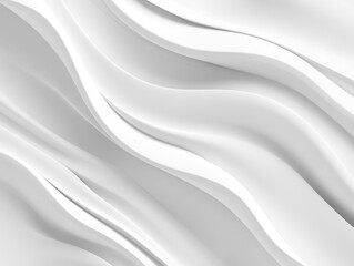 Obraz premium Abstract white wavy lines background