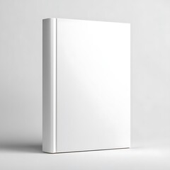 Blank White Book Cover Mockup for Design Presentation showcasing a realistic hardcover book template ideal for authors publishers and designers.