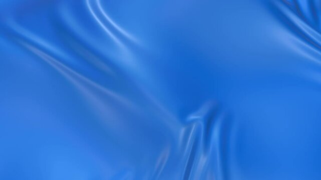 Immerse yourself in the tranquility of this 4K 3D animation, as a wavy blue cloth gently sways and folds. The calming visuals are perfect for relaxation and meditation.