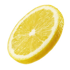 lemon slice isolated on white background