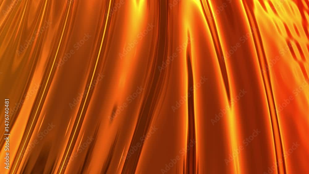 Aufkleber abstract animation: 3d render of a wavy cloth surface for creative projects.