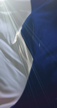Assen Flag, Drenthe, Netherlands. Loop. 4K Vertical