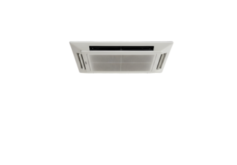 Cassette Air Conditioner Ceiling Mounted AC Unit HVAC System Quiet Operation Energy Efficient Cooling on Transparent background