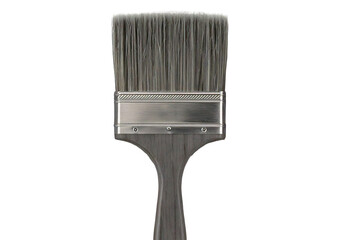 Gray paint brush isolated on transparent or white background