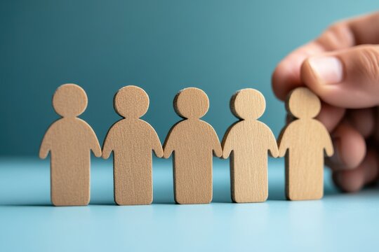 New Members. Candidate Joining Social Group or Company. Hiring and Recruiting Concept