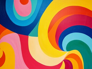 Rainbow Swirl Art