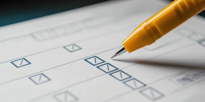 Post-purchase follow-up survey on screen