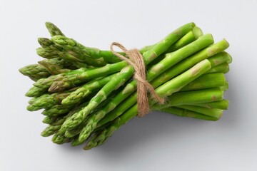 Fresh Asparagus Bundle: A Vibrant Still Life