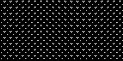 Seamless Heart Grid Pattern Background – Romantic Love Design for Valentine’s Day, Wedding, Anniversary, Cards, Fabric, Wallpaper, Greeting, Cover with gray color