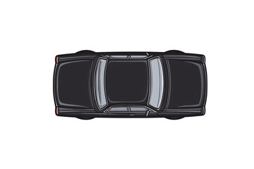 a top view of a car